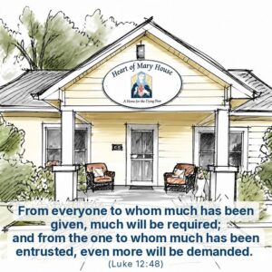 house with quote